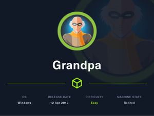 HackTheBox | Grandpa