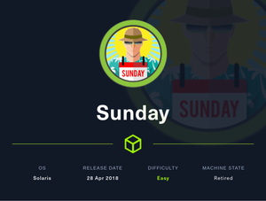 HackTheBox | Sunday