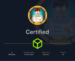HackTheBox | Certified