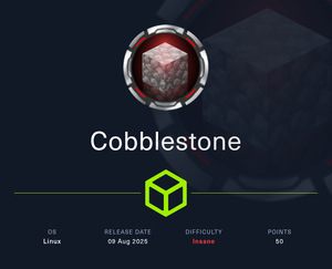 HackTheBox | Cobblestone